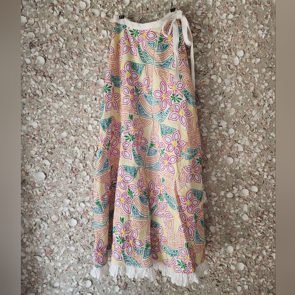 Colorful Patterned Maxi Skirt - Picture 3 of 5